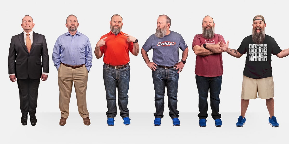Carter Chevrolet's newest salesman grows a giant beard to fit in