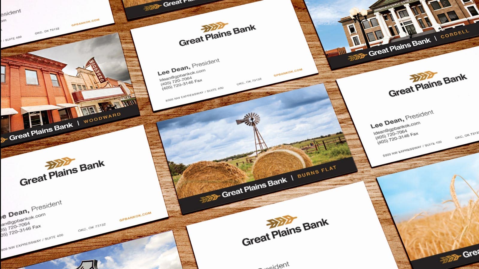 Great Plains Bank - new brand business card print design