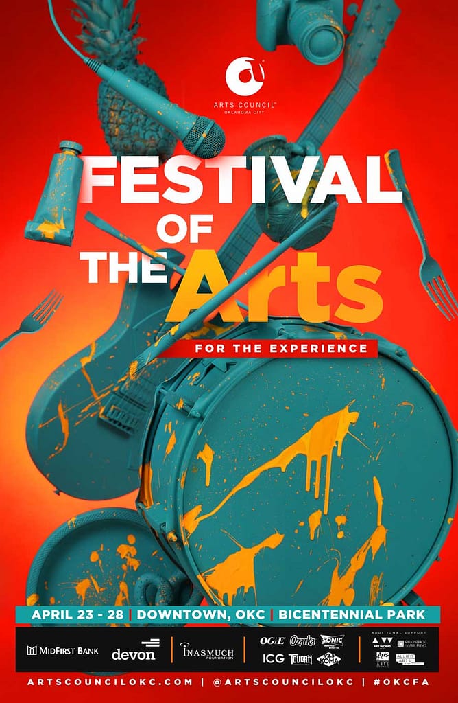 Poster design for Arts Council OKC's Festival of the Arts 2019