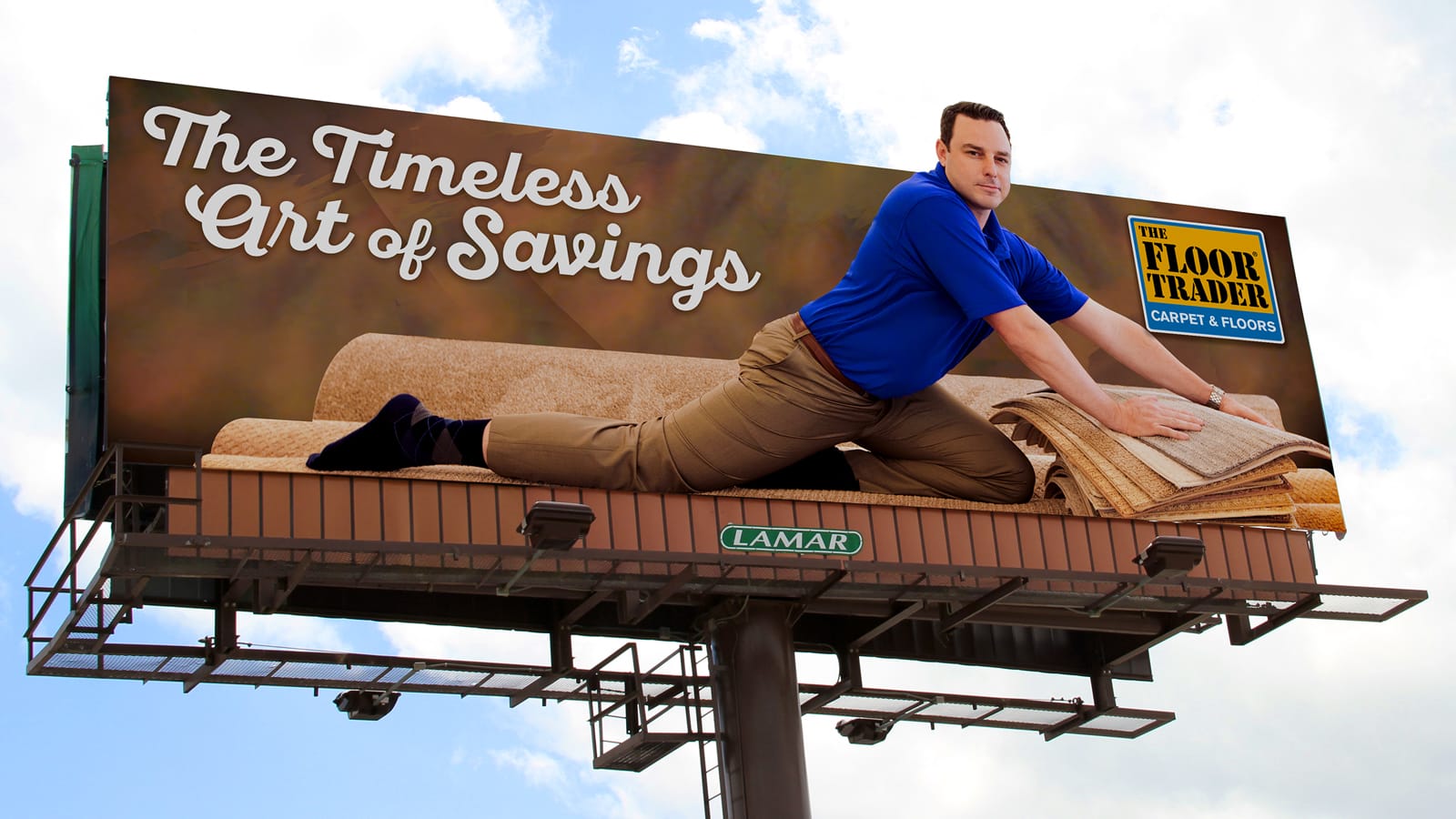 Seinfeld-inspired billboard advertisement for The Floor Trader went viral